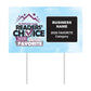 Double-Sided Yard Sign w/ Stake